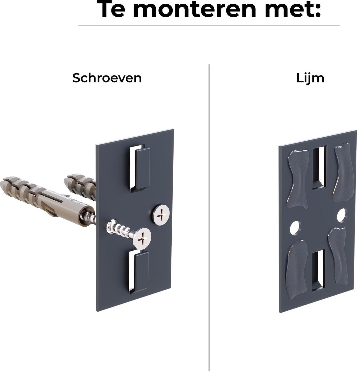 Ophangbaar Kruidenrek Zwart – 2-Laags Metaal - 20cm