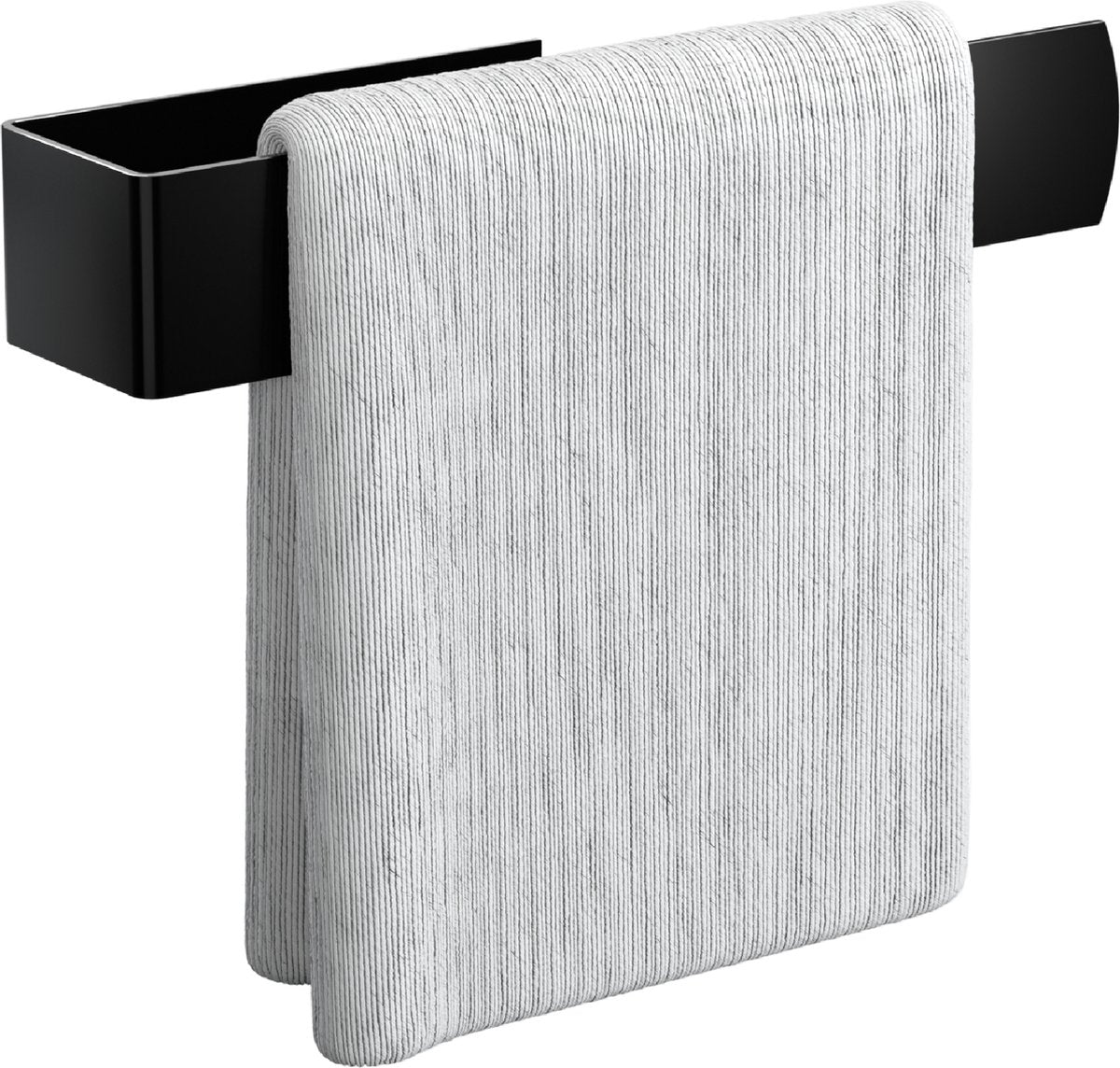 Vaatdoekhouder RVS Zwart – Zelfklevend – Keuken Organizer