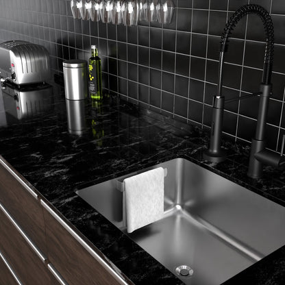 Vaatdoekhouder RVS Zilver – Zelfklevend – Keuken Organizer