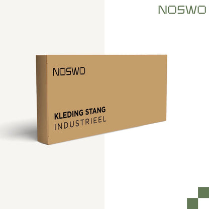 Wand Kledingstang – 80 cm – Industrieel Zwart