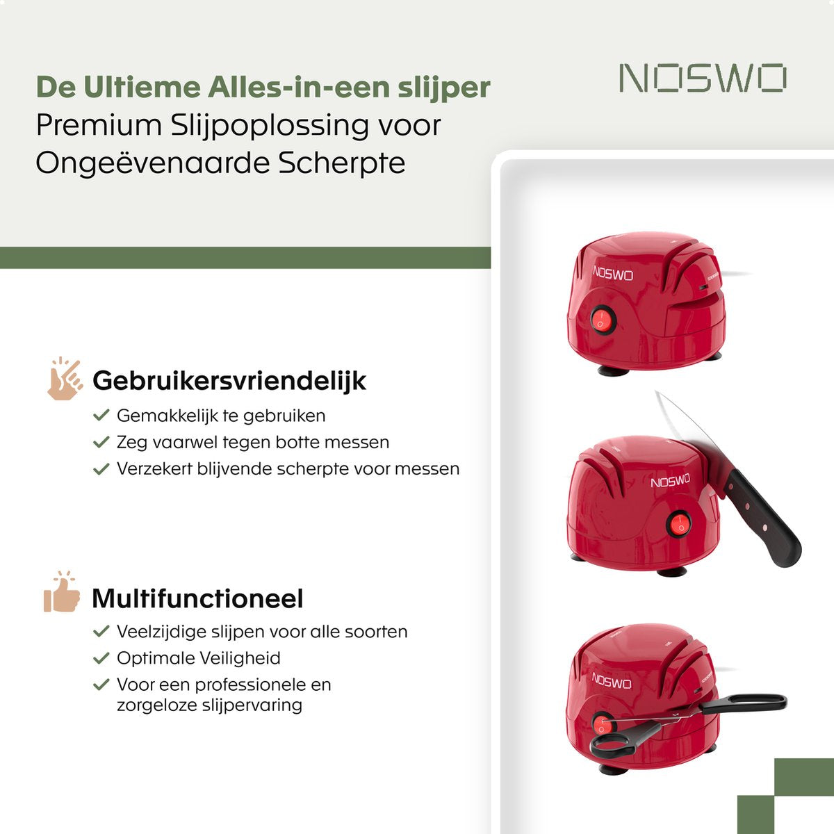 Elektrische Messenslijper – 60W – Voor Messen & Gereedschap