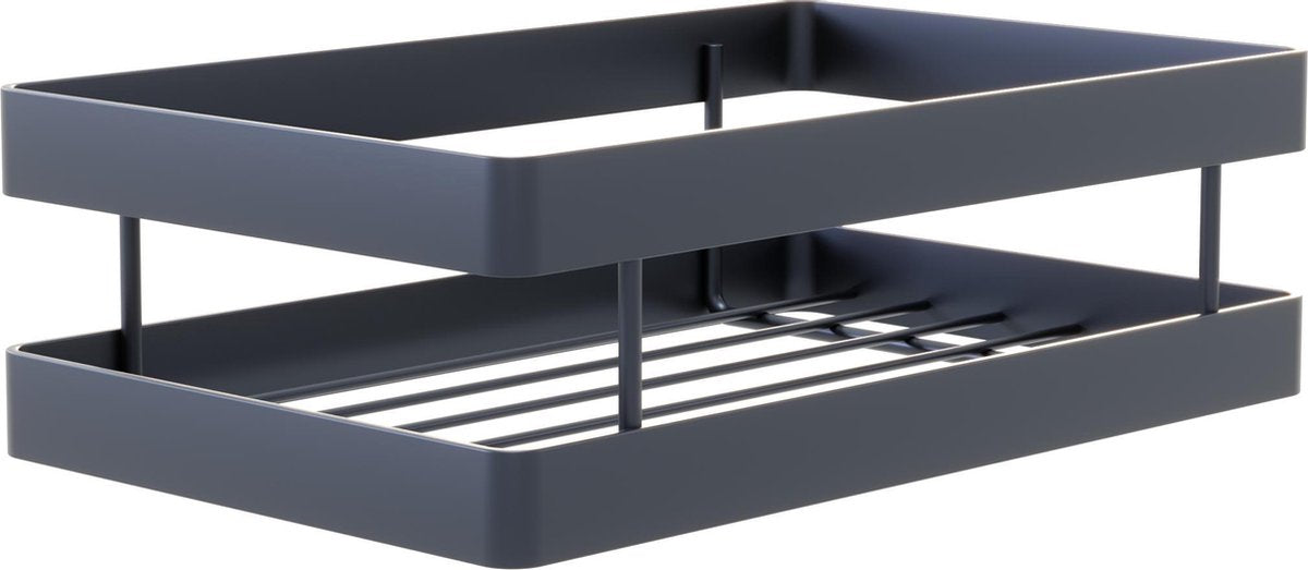 Ophangbaar Kruidenrek Zwart – 2-Laags Metaal - 20cm